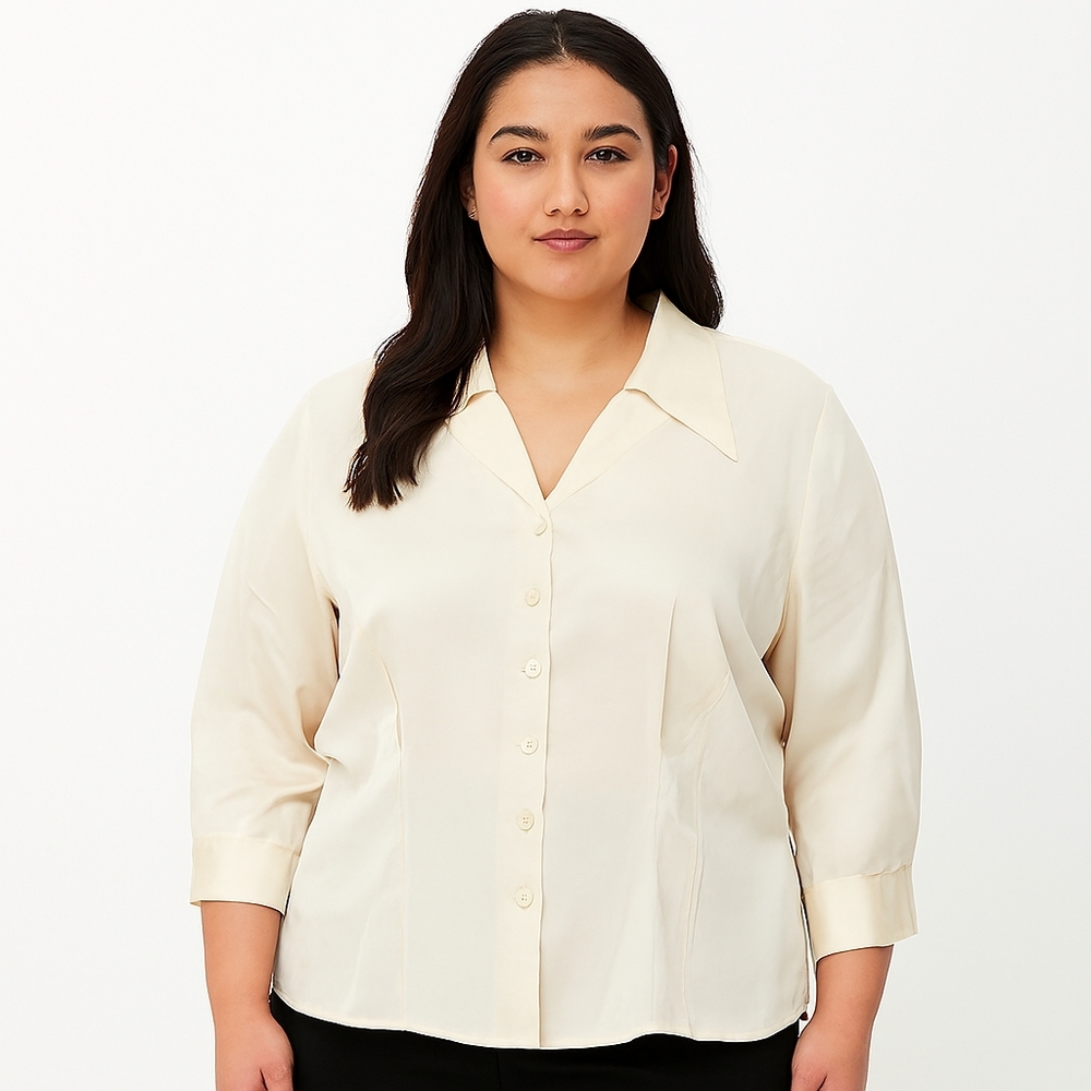 Kate Hill Office Organic Professional Acadamia Breathable Silk Blouse - Women's